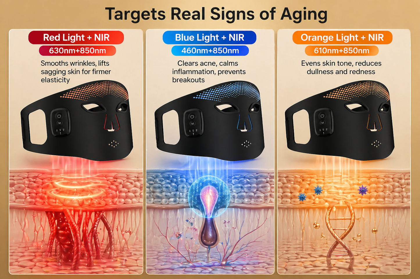 Omilabs Wireless Red Light Therapy Mask
